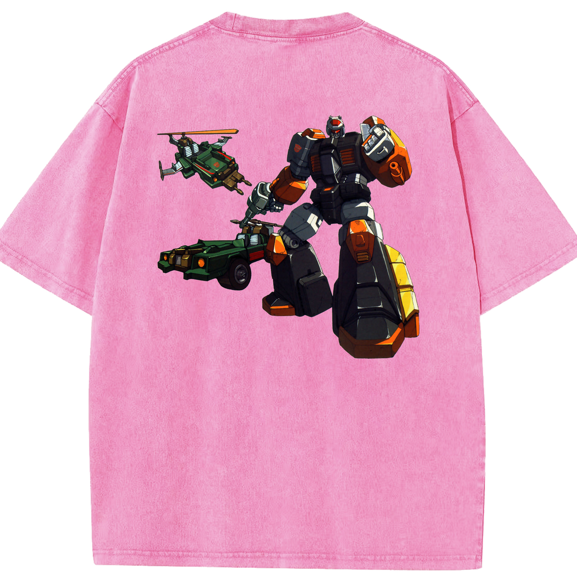 （画像用）  綿100% ヴィンテージ風 半袖Tシャツ（背面プリント）